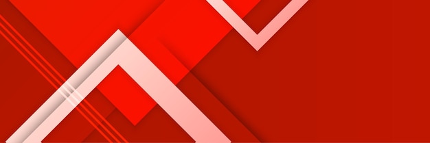 Vector fondo de banner abstracto rojo moderno