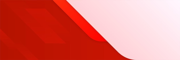 Fondo de banner abstracto rojo moderno