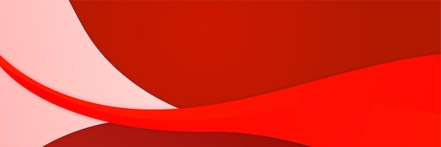 Fondo de banner abstracto rojo moderno