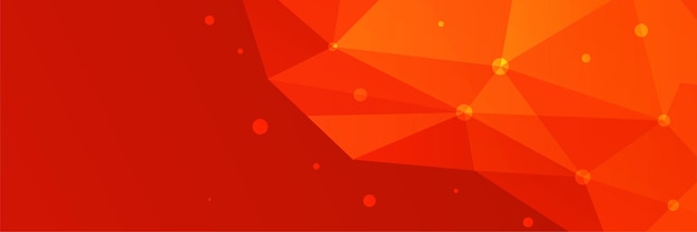 Fondo de banner abstracto rojo moderno