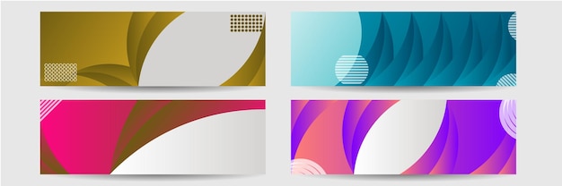 Fondo de banner abstracto
