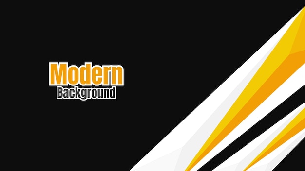 Fondo de banner amarillo y negro Fondo de patrón de banner de diseño gráfico abstracto de vector premium