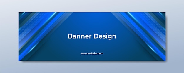 Vector fondo de banner azul geométrico abstracto moderno con traje de sombra para presentación de fondo de banner corporativo de negocios y mucho más vector premium