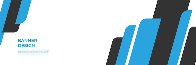 Fondo de banner azul moderno. Plantilla de fondo de patrón de banner de diseño gráfico abstracto de vector.