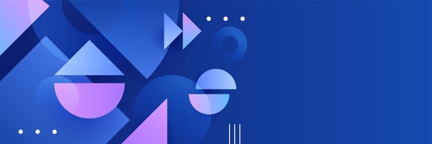Fondo de banner azul oscuro abstracto moderno Plantilla de ilustración vectorial con diseño de patrón para seminario festivo de fiesta de institución corporativa de negocios de tecnología y charlas