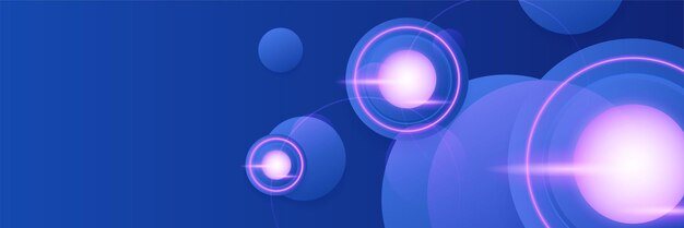 Fondo de banner azul oscuro abstracto moderno Plantilla de ilustración vectorial con diseño de patrón para seminario festivo de fiesta de institución corporativa de negocios de tecnología y charlas