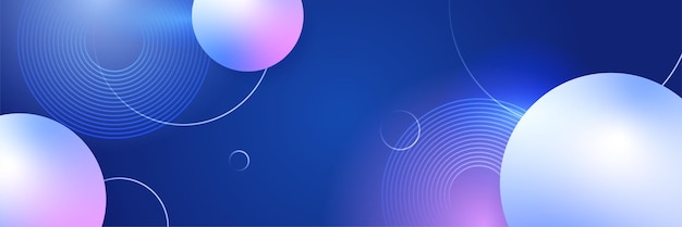 Fondo de banner azul oscuro abstracto moderno Plantilla de ilustración vectorial con diseño de patrón para seminario festivo de fiesta de institución corporativa de negocios de tecnología y charlas