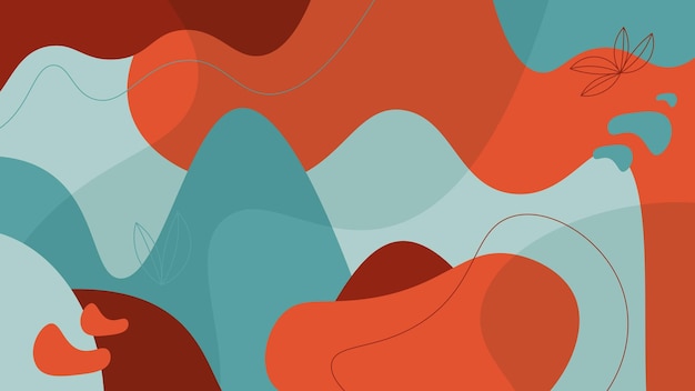 Vector fondo de banner de blog de degradado de formas abstractas modernas