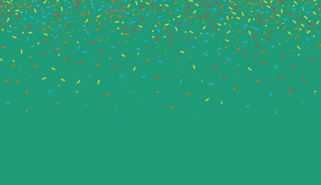 Fondo de banner de chispitas de colores Fondo de chispitas decorativas que caen coloridas Tarjetas de Navidad