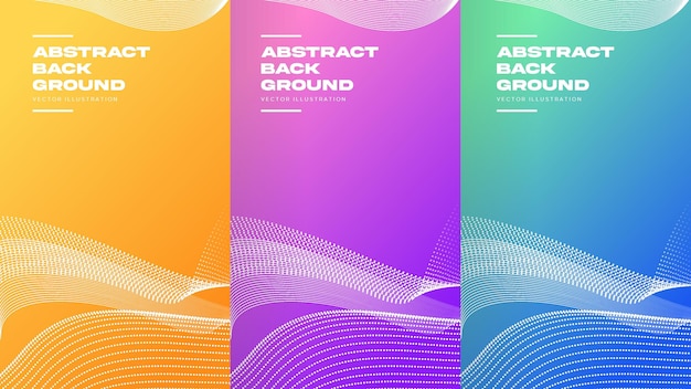 Fondo de banner de curva abstracta