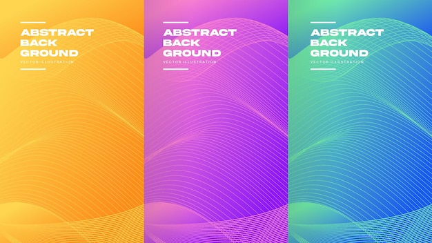 Fondo de banner de curva abstracta