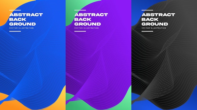 Fondo de banner de curva abstracta