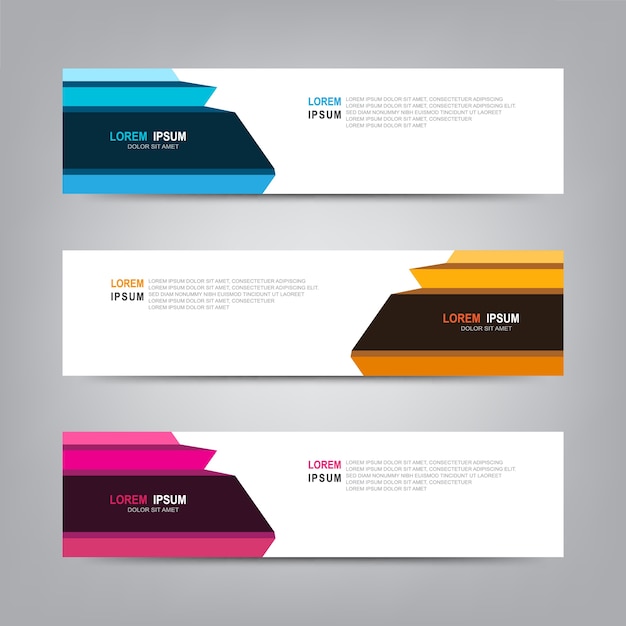 Fondo de Banner. Diseño de vectores de plantilla moderna