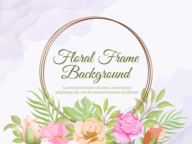 Fondo de banner floral para mujeres y decoración de bodas.