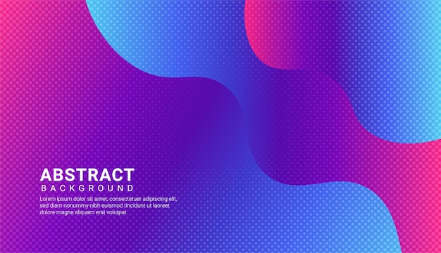 Fondo de banner geométrico colorido moderno con diseño de formas de degradado fluido