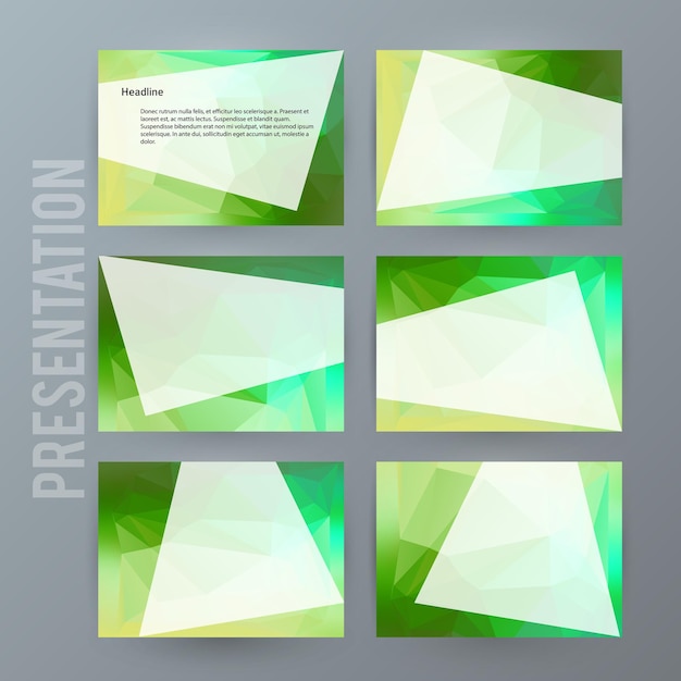 Fondo de banner horizontal Elemento de diseño powerpoint precentation05