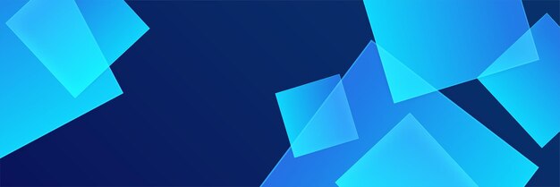 Fondo de banner largo de vector abstracto azul Gradiente abstracto moderno fondo de banner azul marino oscuro Diseño para plantilla de póster en la web telón de fondo folleto página de aterrizaje y seminario web