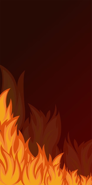 Fondo De Banner De Llama De Fuego