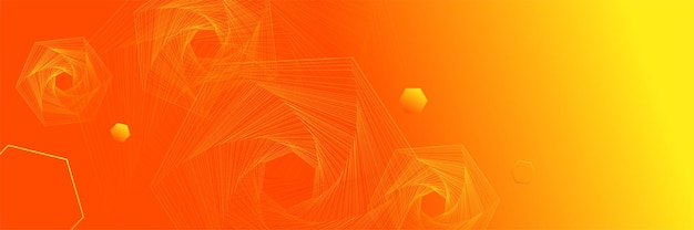 Vector fondo de banner naranja rojo moderno