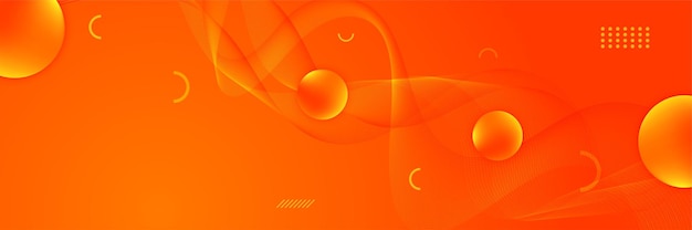 Fondo de banner naranja rojo moderno