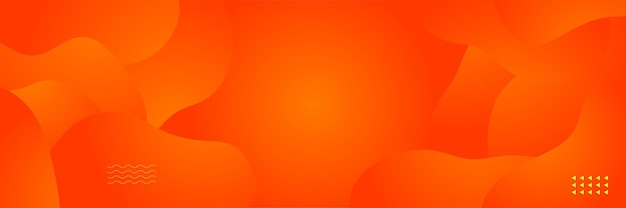 Fondo de banner naranja rojo moderno