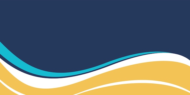 Fondo de banner de negocios de onda