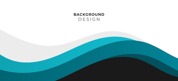 Fondo de banner de negocios de tosca azul de onda abstracta