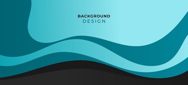 Fondo de banner de negocios de tosca azul de onda abstracta