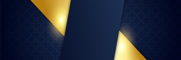 Fondo de banner de Ramadán Kareem Plantillas de diseño de vacaciones islámicas de Ramadán con letras dibujadas a mano de luna creciente dorada y mezquita Ilustración vectorial