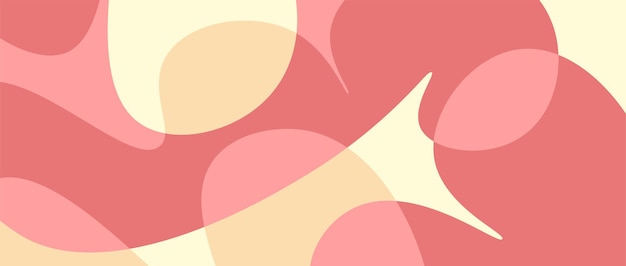 Fondo de banner rojo y amarillo naranja ondulado abstracto Ilustración vectorial