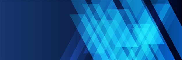 Fondo de banner de tecnología azul moderno. Plantilla de fondo de patrón de banner de diseño gráfico abstracto de vector.