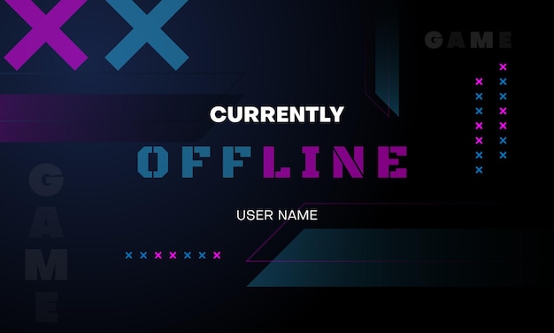 fondo de banner de transmisión sin conexión