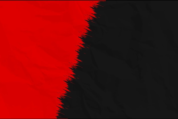 Fondo de banner de trazo de pincel rojo y negro