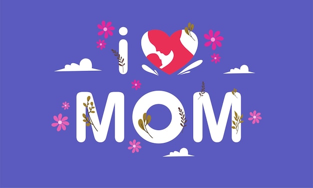 Fondo de banner de vector de ilustración de día de madres feliz para evento de día de madres