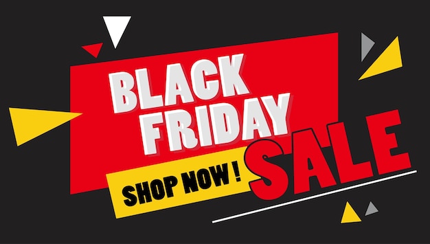 Fondo de banner de venta de viernes negro moderno