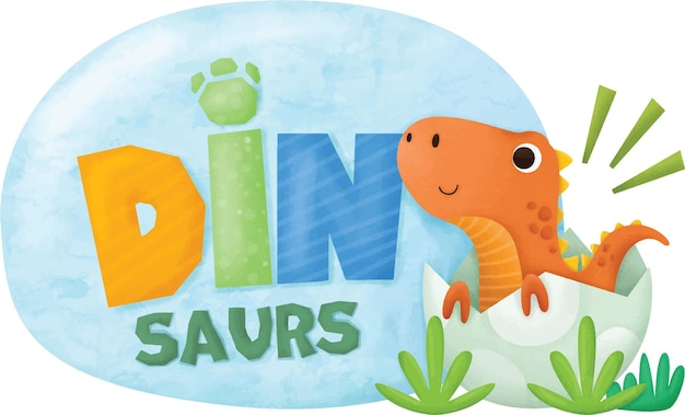 Fondo de banners de pequeño dino