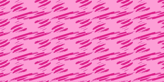 Fondo Barbie Forma rosa Patrón sin costuras Estilo Barbiecore de moda Trazos aleatorios Plantilla para textiles y papel tapiz Ilustración vectorial