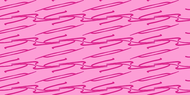 Vector fondo barbie forma rosa patrón sin costuras moda estilo barbiecore trazos y garabatos plantilla para textiles y papel tapiz ilustración vectorial