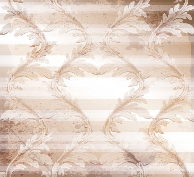 Fondo barroco de fondo suave vector. texturas de decoración de ornamento vintage