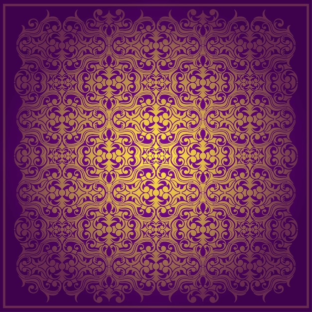 Fondo barroco de vector púrpura abstracto
