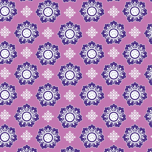 fondo de batik con patrón floral tradicional