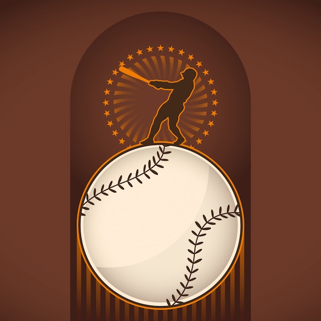 Vector fondo de beisbol