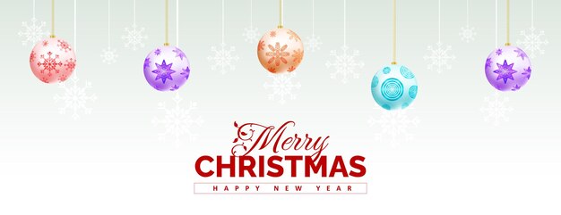 Fondo blanco 3D Shiny merry chrsitmas con nuevo diseño creativo