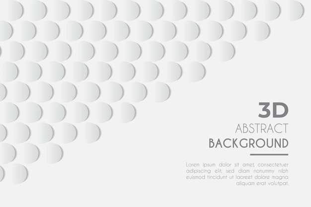 Fondo blanco abstracto en 3D