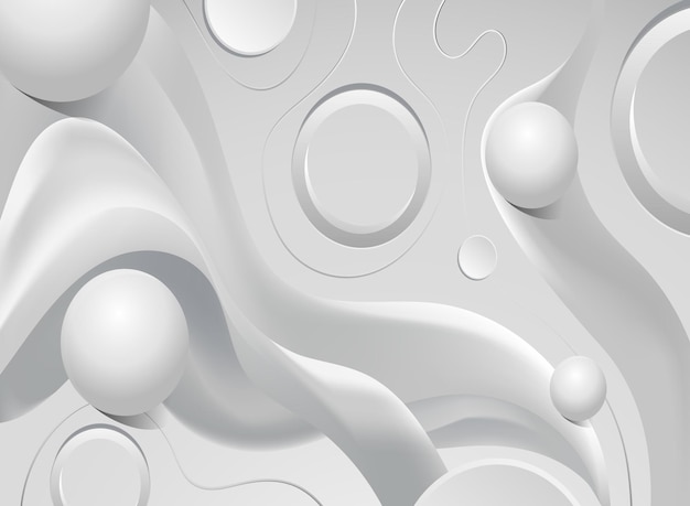 Fondo blanco abstracto 3d