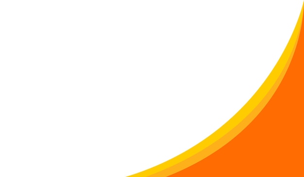fondo blanco abstracto y amarillo naranja ondulado con espacio