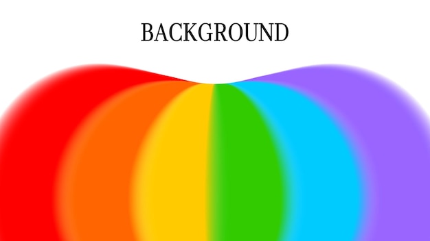Fondo blanco abstracto con diseño de arco iris Símbolo del mes del orgullo