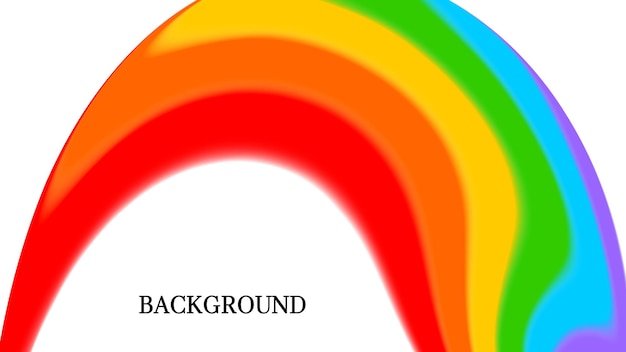 Fondo blanco abstracto con diseño de arco iris Swirl Símbolo del mes del orgullo