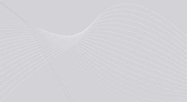Fondo blanco abstracto con diseño de línea de onda Moderno patrón Ilustración vectorial