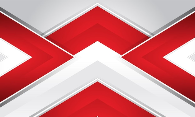 Fondo blanco abstracto hexagonal con forma de marco rojo.